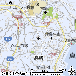 真鶴港郵便局周辺の地図
