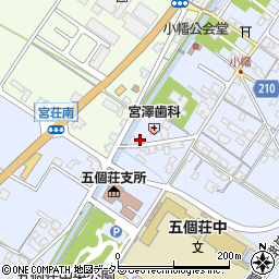 滋賀県東近江市五個荘小幡町663周辺の地図