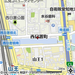 愛知県名古屋市中川区西日置町周辺の地図