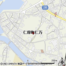 島根県大田市仁摩町仁万周辺の地図