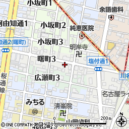 愛知県名古屋市昭和区曙町3丁目16周辺の地図