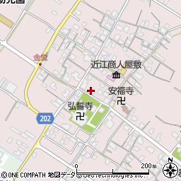 滋賀県東近江市五個荘金堂町620周辺の地図