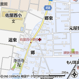 愛知県愛西市須依町郷629-1周辺の地図