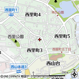 愛知県名古屋市名東区西里町3丁目37周辺の地図