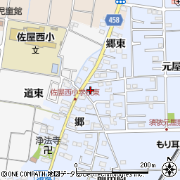 愛知県愛西市須依町郷629周辺の地図
