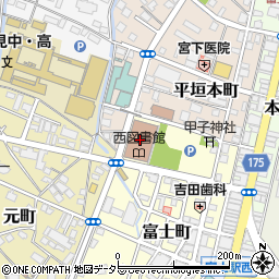 富士市立西図書館周辺の地図