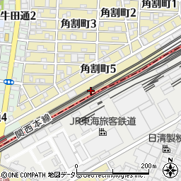 愛知県名古屋市中村区角割町5丁目周辺の地図