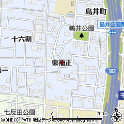愛知県名古屋市中川区富田町大字千音寺東福正周辺の地図