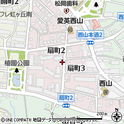 愛知県名古屋市名東区扇町周辺の地図