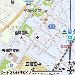 滋賀県東近江市五個荘小幡町640周辺の地図