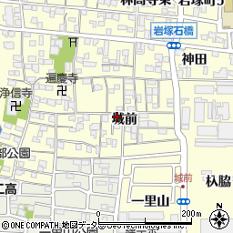 愛知県名古屋市中村区岩塚町城前70周辺の地図
