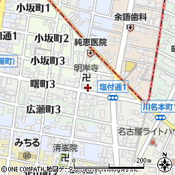 愛知県名古屋市昭和区曙町3丁目19周辺の地図