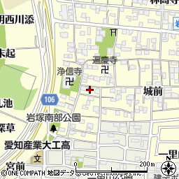 愛知県名古屋市中村区岩塚町郷中54周辺の地図
