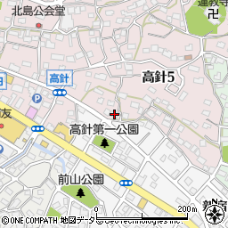 愛知県名古屋市名東区高針5丁目823周辺の地図