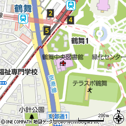 名古屋市鶴舞中央図書館周辺の地図