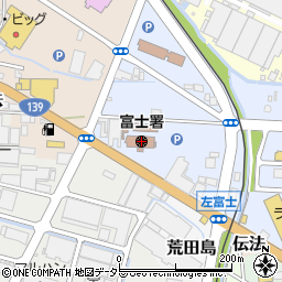 静岡県交通安全協会富士地区支部周辺の地図