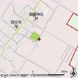 滋賀県愛知郡愛荘町元持周辺の地図
