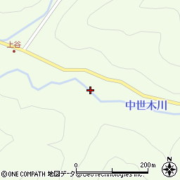 京都府南丹市日吉町中世木高岸周辺の地図