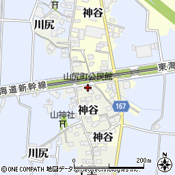 山尻町公民館周辺の地図