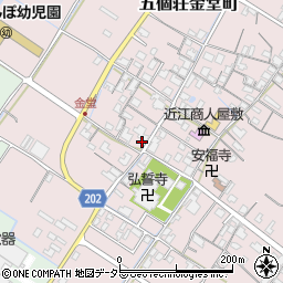滋賀県東近江市五個荘金堂町903周辺の地図