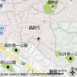 愛知県名古屋市名東区高針5丁目1014周辺の地図