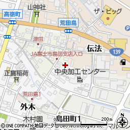 静岡県富士市津田3744周辺の地図