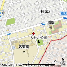 愛知県名古屋市名東区大針1丁目周辺の地図