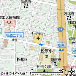 ヤマナカ松原店周辺の地図