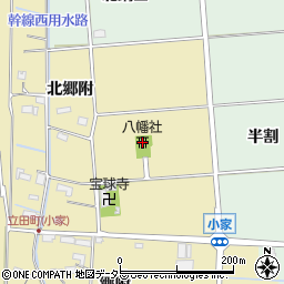 愛知県愛西市立田町南鍋田26周辺の地図