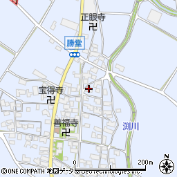 滋賀県東近江市勝堂町1012周辺の地図