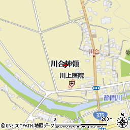 島根県大田市川合町川合神領周辺の地図