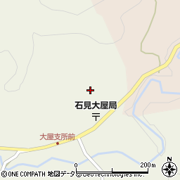 島根県大田市大屋町（大国角折）周辺の地図