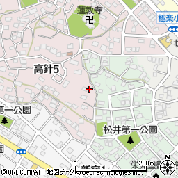 愛知県名古屋市名東区高針5丁目1210周辺の地図