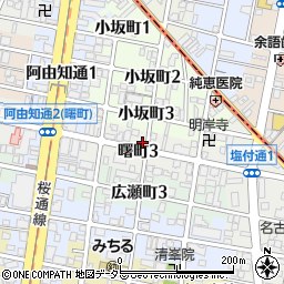 愛知県名古屋市昭和区曙町3丁目9周辺の地図