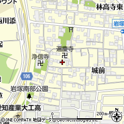 愛知県名古屋市中村区岩塚町郷中周辺の地図