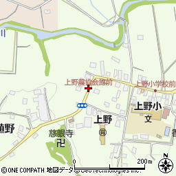 上野農協会館前周辺の地図