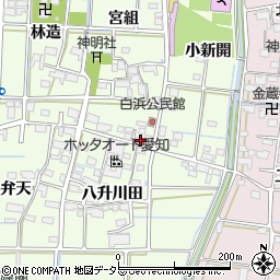 愛知県津島市白浜町宮組119周辺の地図