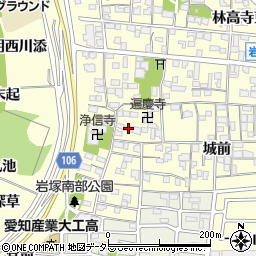 愛知県名古屋市中村区岩塚町郷中58周辺の地図