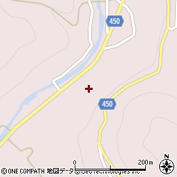 岡山県津山市奥津川455周辺の地図