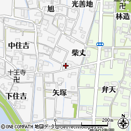 愛知県津島市百町柴丈周辺の地図