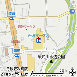 能勢クリーニング　丹波マーケス店周辺の地図