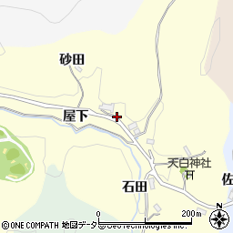 愛知県豊田市栃ノ沢町屋下周辺の地図