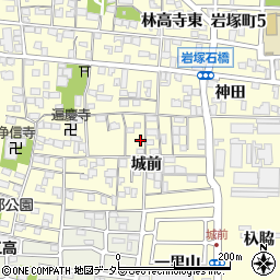 愛知県名古屋市中村区岩塚町城前23-1周辺の地図