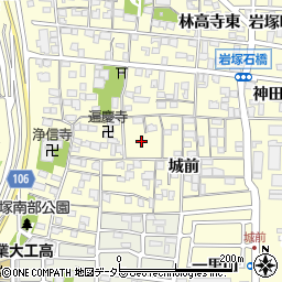 愛知県名古屋市中村区岩塚町城前36-2周辺の地図