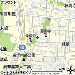 愛知県名古屋市中村区岩塚町郷中57周辺の地図