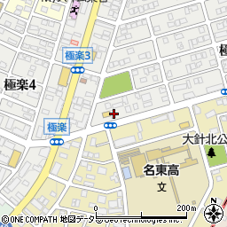 日本経済新聞　極楽・増田新聞店周辺の地図