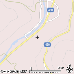 岡山県津山市奥津川454周辺の地図
