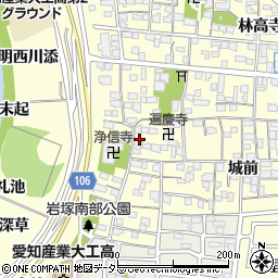 愛知県名古屋市中村区岩塚町郷中68-1周辺の地図