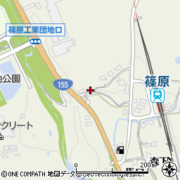 愛知県豊田市篠原町片坂周辺の地図