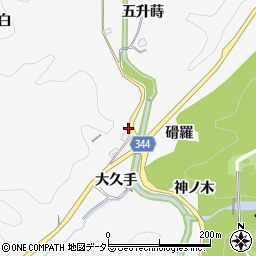 愛知県豊田市中立町大久手周辺の地図